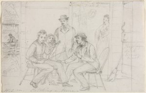 bir melodi yakalamak by William Sidney Mount