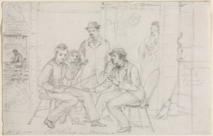 Bir melodi yakalamak, muhtemelen 1867. by William Sidney Mount