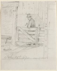 Çitte Dinlenmek, 1867. by William Sidney Mount