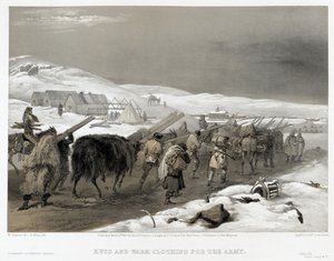 İngiliz birlikleri Sivastopol yolunda, 1855 by William Crimea Simpson