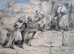 Avusturya İmparatoru Büyük Piramitten Yükseliyor, Mısır, 1869.