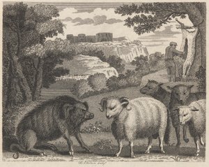 Yaban Domuzu ve Koç by William Skelton