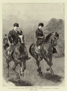 Dük D'Aosta ve Orleans Prensesi Helene'in Evliliği by William Small