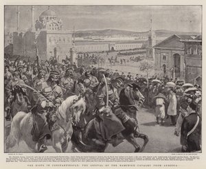 Konstantinopolis'teki İsyanlar, Hamidiye Süvarilerinin Ermenistan'dan Gelişi by William Small