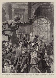 Paskalya Pazarında South Kensington'da Müzelerin Pazar Açılışı by William Small
