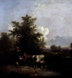 Sığır ile manzara by William Snr. Shayer