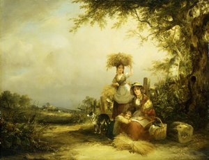 Gleaners - Shirley, Hants, by William Snr. Shayer