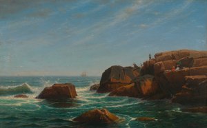 Kale Kayası, Nahant, 1865. by William Stanley Haseltine