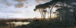 Castel Fusano Çam Ormanından Görülen Ostia Kalesi, 1881