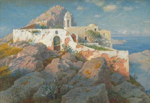 Santa Maria a Cetrella, Anacapri, c.1892 (grafit üzerine sulu boya ve guaj boya)