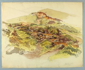 Peyzaj çalışması, Baveno, Lago Maggiore, İtalya by William Stanley Haseltine