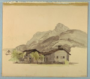 Peyzaj çalışması, Brunnen, İsviçre by William Stanley Haseltine