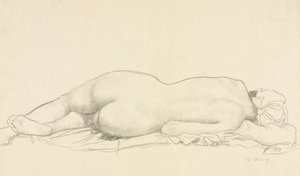 uzanmış çıplak by William Strang