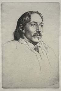 Robert Louis Balfour Stevenson, 1893. by William Strang