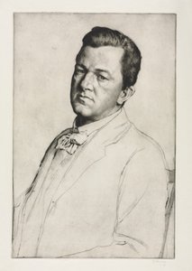 Sir Charles Holroyd, 1909. by William Strang