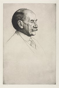 Thomas Hardy, Sağa Bakıyor by William Strang