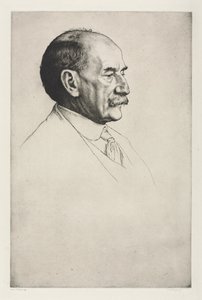 Thomas Hardy, Sağa Bakmak, 1910. by William Strang