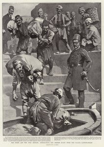 Babıali ve Postaneler, İngiliz Postalarını Galata İniş Sahnesinden Gönderiyor by William T. Maud