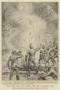 Tirah Saha Kuvvetleri ile Kangar Gali'deki Ateş by William T. Maud