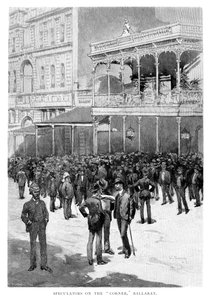 Köşedeki Spekülatörler, Ballarat, Avustralya, 1886