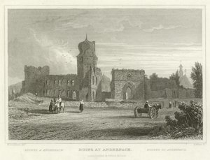 Ruins at Andernach  by William Tombleson