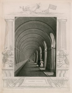 Thames Tüneli by William Tombleson