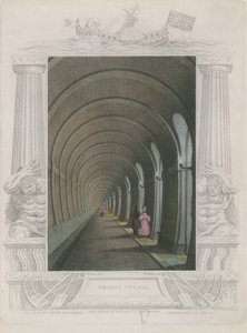 Thames tüneli by William Tombleson