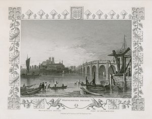 Westminster köprüsü by William Tombleson