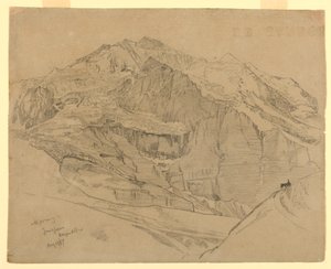 Manzara, Jungfrau, İsviçre by William Trost Richards