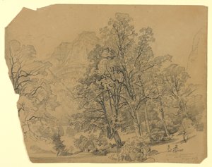 Manzara, Silberhorn, Lauterbrunnen, İsviçre by William Trost Richards