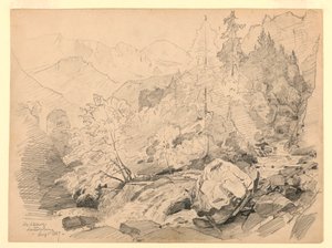 Manzara, Stechelberg, Lauterbrunnen, İsviçre by William Trost Richards