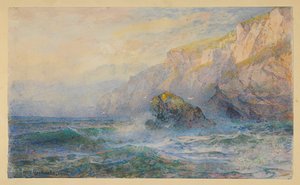 "Icart Point, Guernsey" den sonra çalışma by William Trost Richards