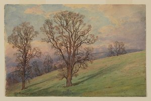 Peyzaj Çalışması, Chester County, PA by William Trost Richards