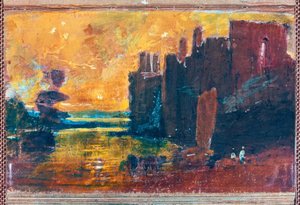 Gün doğumunda Caernarvon Kalesi by Joseph Mallord William Turner