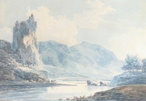 Ilam Kayası, Dovedale, Staffordshire by Joseph Mallord William Turner