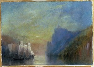 Ren Nehri üzerinde by Joseph Mallord William Turner