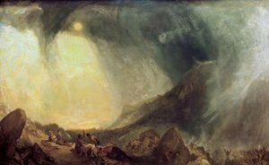 Kar Fırtınası: Hannibal ve Ordusu Alpleri geçerken by Joseph Mallord William Turner