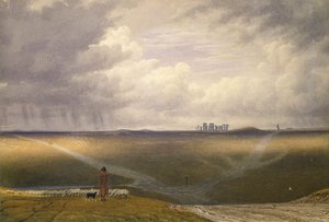 Stonehenge-A Duş Günü, 19. yüzyılın başları by Joseph Mallord William Turner