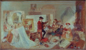 Fresnoy Kurallarına Göre Watteau Çalışması by Joseph Mallord William Turner