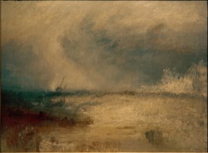Dalgalar bir kıyıda kırılır by Joseph Mallord William Turner