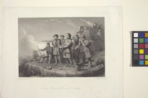 Daniel Boone'un Kentucky'ye İlk Bakışı by William Tylee (after) Ranney