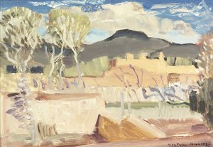 Taos (gemide yağ) by William Victor Higgins