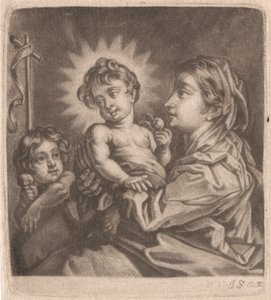 Bakire, Mesih Çocuk ve Aziz John by William Vincent