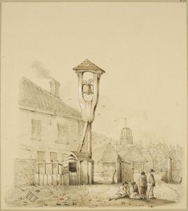 Harford Köprüsü ile Bathurst Havzası arasındaki tersane, 1830 dolayları (kağıt üzerine kalem ve suluboya)