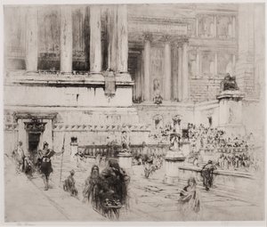 Forum (gravür ve aquatint) by William Walcot