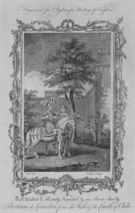 Richard, Bertram de Gourdon tarafından C Kalesi Duvarlarından atılan bir Okla ölümcül şekilde yaralandım