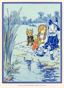 ??Daha dün yapıldım,? dedi Korkuluk.? ?Harika Oz Büyücüsü? tarafından L. Frank Baum by William Wallace Denslow