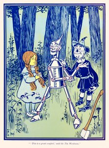 ??Bu büyük bir rahatlık mı? dedi Teneke Adam.? ?Harika Oz Büyücüsü? tarafından L. Frank Baum by William Wallace Denslow
