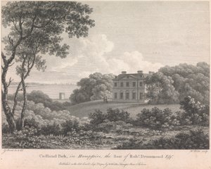 Hampshire'daki Cadland Park, Robert Drummond'un Koltuğu, Esquire (W. Watts tarafından yayınlandı); sayfa 56 (Birinci Cilt) by William Watts
