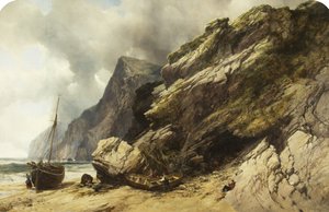 Cheyne Sahili, Ilfracombe, 1845 dolayları (tuval üzerine yağlı boya)